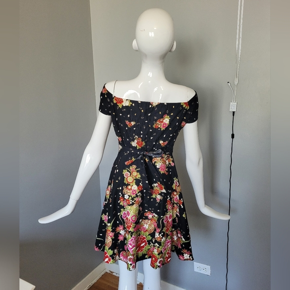 Handmade Beaded Pinup Style Dress, VGUC, Size M - Picture 5 of 6